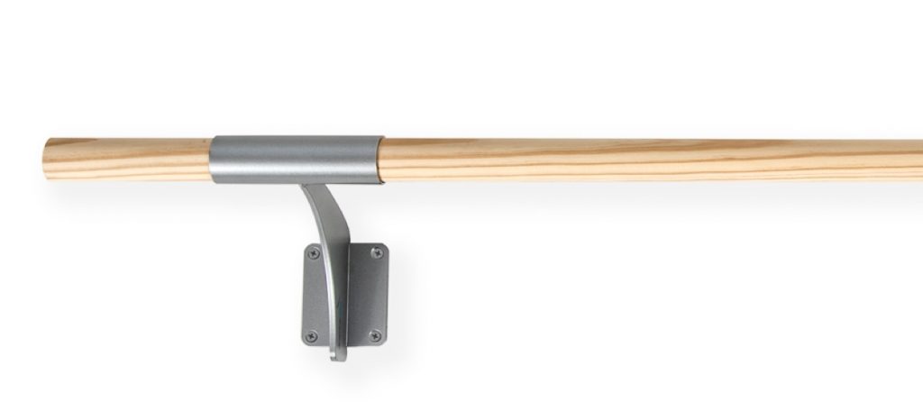 Wall-mounted single beam ballet barre Arabesque