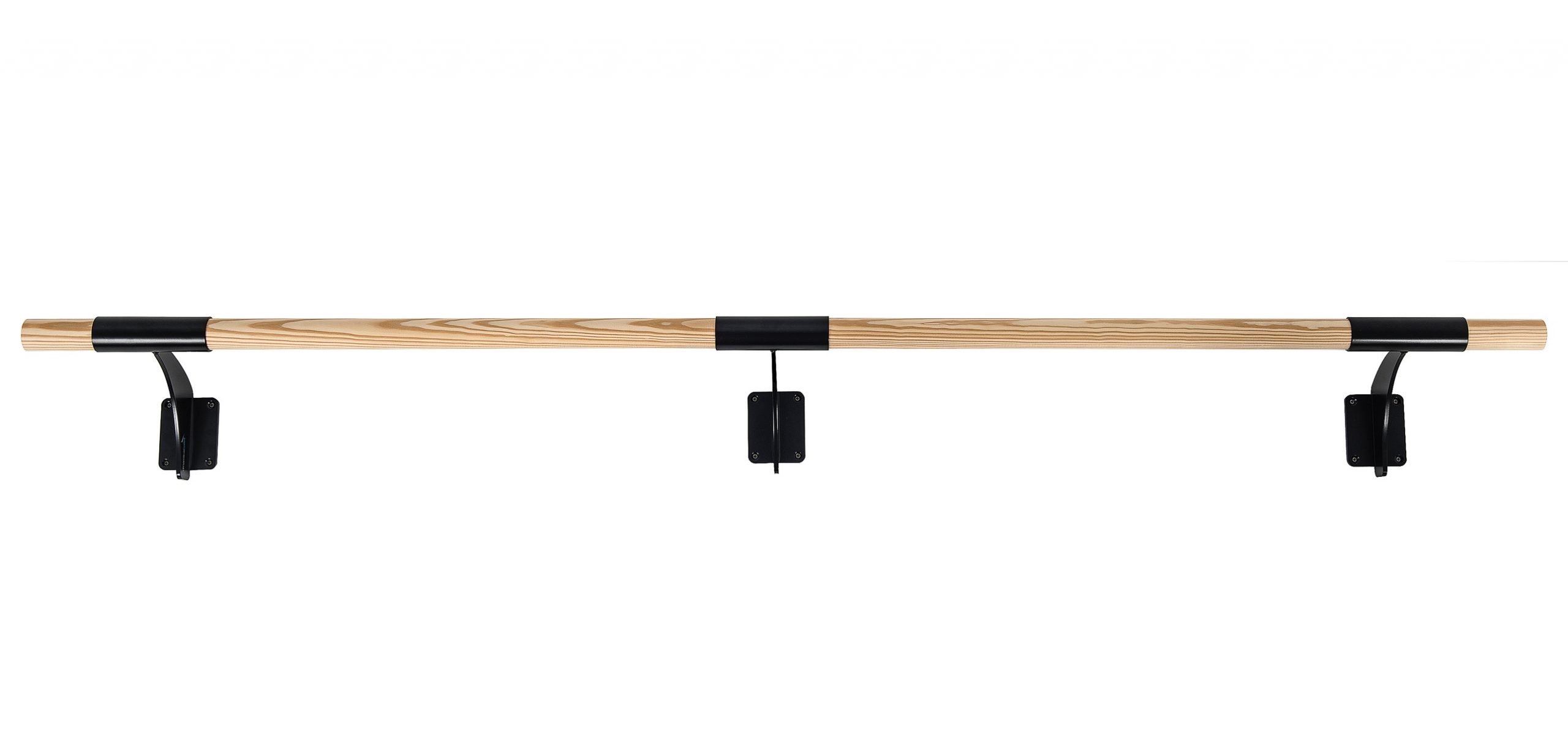 Ballet Barre Wall Mounted 6 FT Long Single Bar Black 2.0” Diameter | Fixed  Height Ballet Barre System Traditional Wood | Home/Studio Ballet Bar, Dance