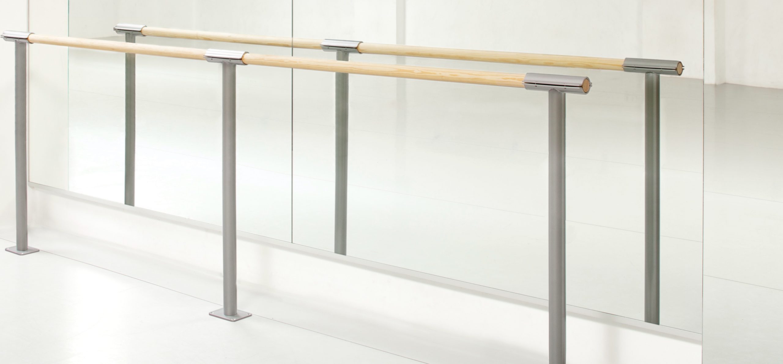 Klarfit Barre Mur Barra de ballet 100 cm Larguero 38 mm Ø Montaje