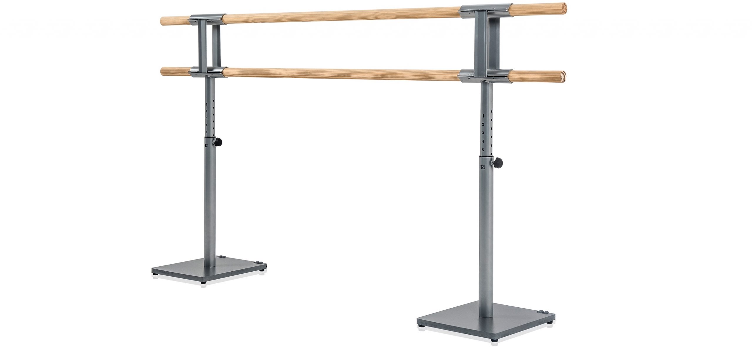 Ballet Barre Portable for Home or Studio, Height Adjustable Double Black  Bar