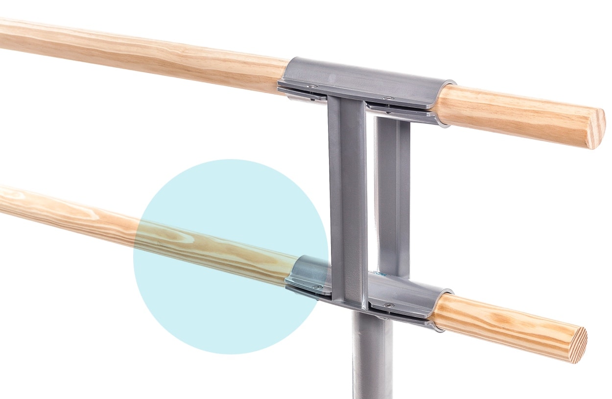 Premium portable double ballet barre Maurice