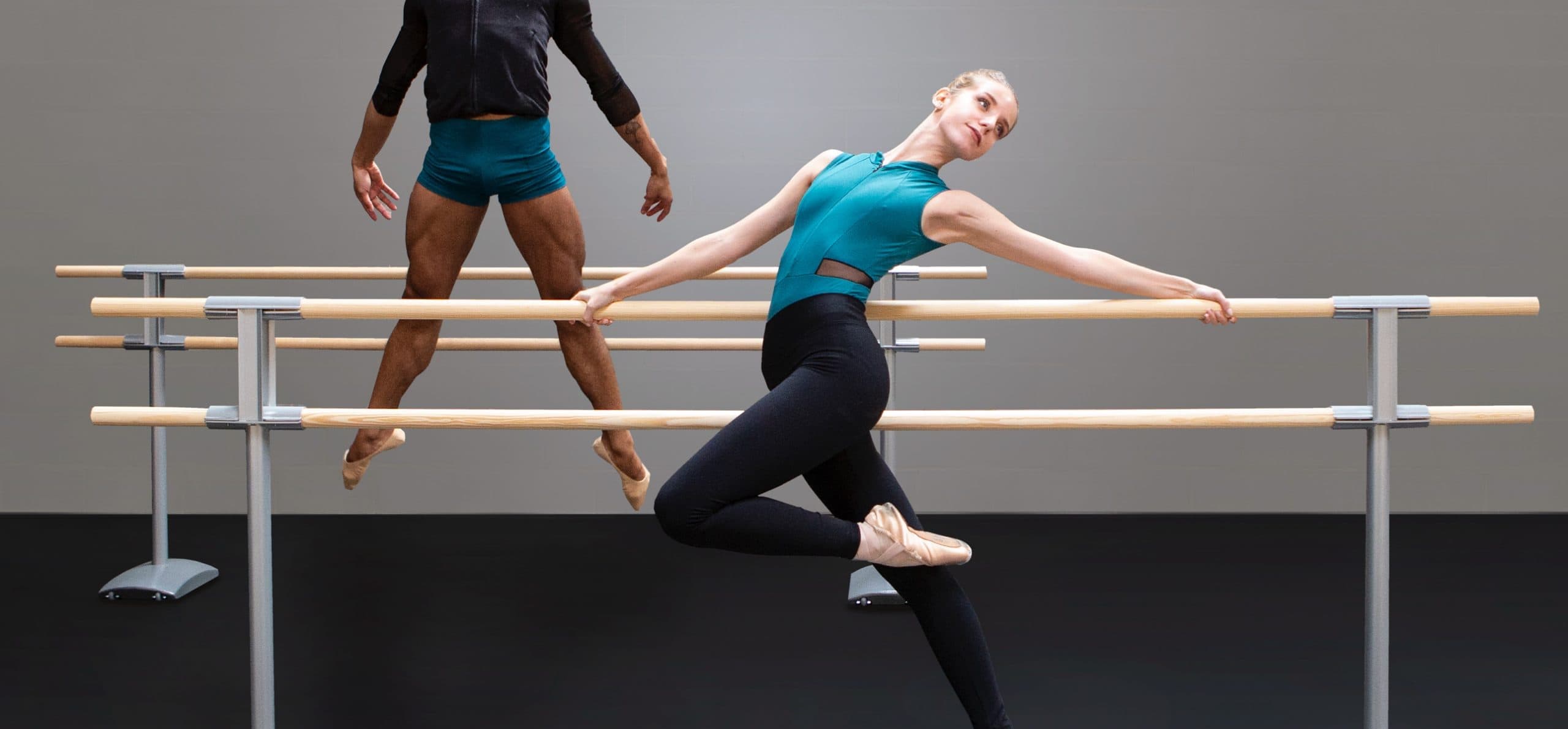 Premium portable double ballet barre Maurice