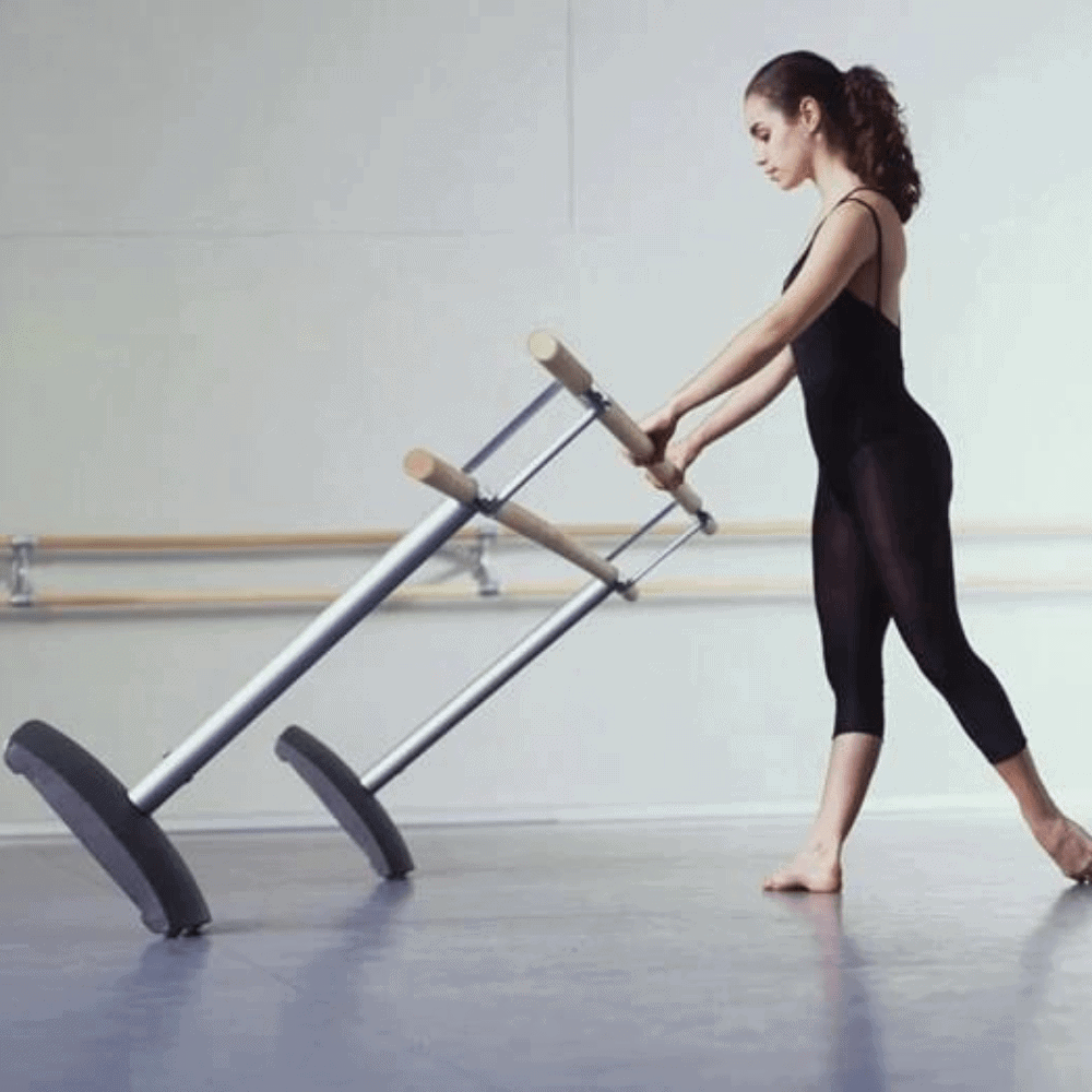 Wooden Portable Ballet Bar Stretch Barre Dance Bar 1.5M Freestanding Ballet  Bar [ONLINE ONLY]