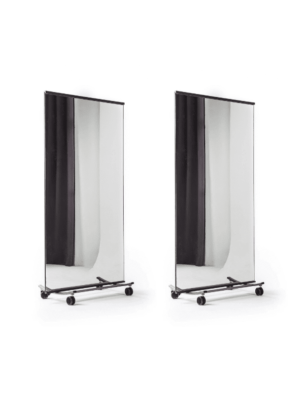Set of 2 mirrors with wheels Billy